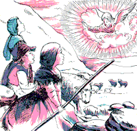 An Angel appears to Lucy, Francis & Jacinta in 1916